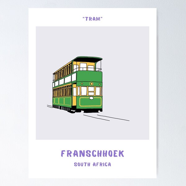 Item preview, Franschhoek (South Africa) - Tram designed and sold by nekstdesign.