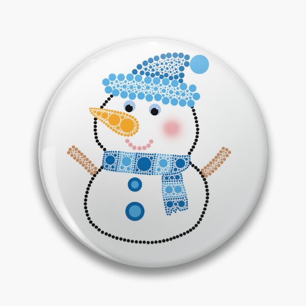 Artikelvorschau, Frosty der Schneemann Dot Art entworfen und verkauft von Cardiff Creative.