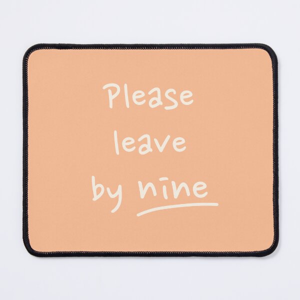 Item preview, Please leave by nine - Peach designed and sold by Zorana Stevanovic.