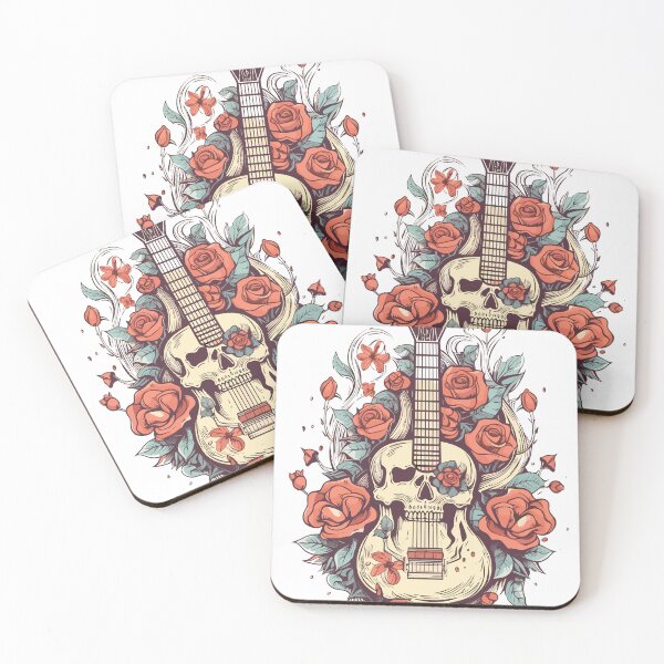 Item preview, Guitar playing and flowers #3 designed and sold by OscarShoping.