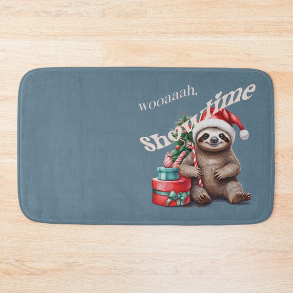 Item preview, sloth, new sticker, showtime,new stickers, xmas sticker, kawaii sloth, funny sticker, animal sticker,xmas stickers , KAWAII,2025, holidays,gifts, polarbear, ,happy,FOODIESART, designed and sold by FOODIESART.