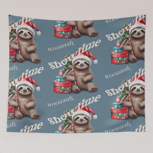 Item preview, sloth, new sticker, showtime,new stickers, xmas sticker, kawaii sloth, funny sticker, animal sticker,xmas stickers , KAWAII,2025, holidays,gifts, polarbear, ,happy,FOODIESART, designed and sold by FOODIESART.