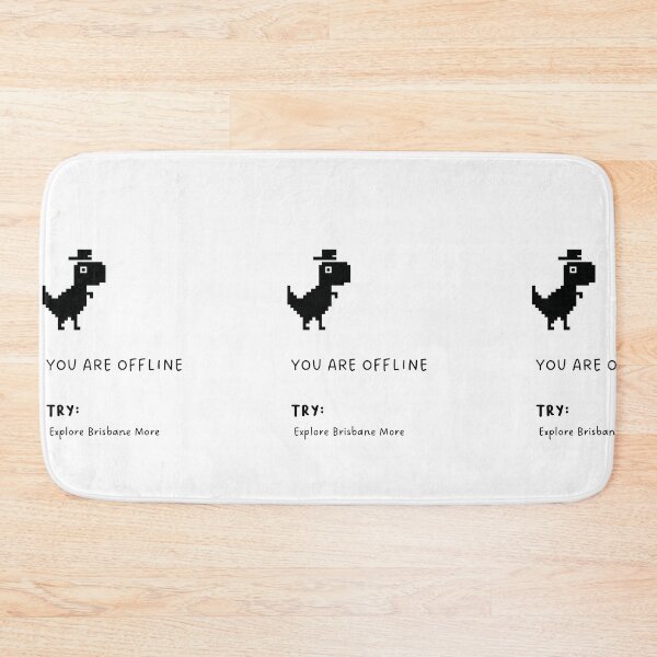 Item preview, You are Offline? Try: Explore Brisbane More | Dinosaur Illustration   designed and sold by RM-Journey.