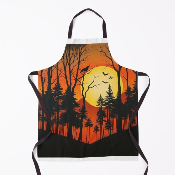 Item preview, Enchanting Forest Landscape Silhouette Background" designed and sold by hjian8219.