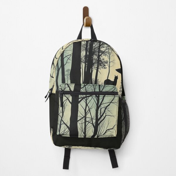 Item preview, Enchanting Forest Landscape Silhouette Background" designed and sold by hjian8219.