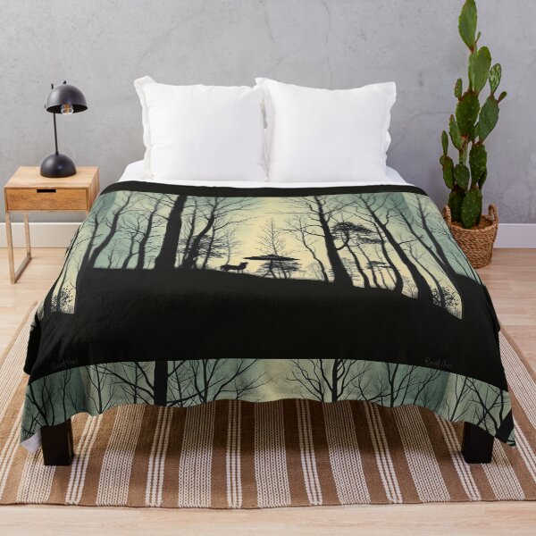 Item preview, Enchanting Forest Landscape Silhouette Background" designed and sold by hjian8219.