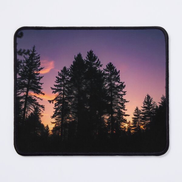 Item preview, Enchanting Forest Landscape Silhouette Background" designed and sold by hjian8219.