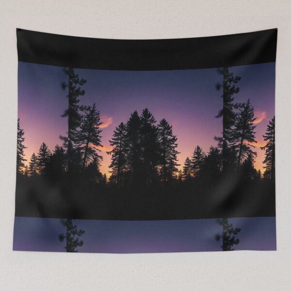Item preview, Enchanting Forest Landscape Silhouette Background" designed and sold by hjian8219.