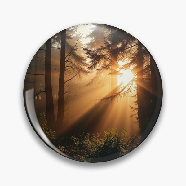Item preview, Enchanting Forest Landscape Silhouette Background" designed and sold by hjian8219.