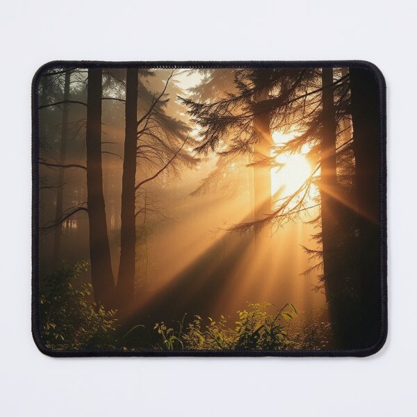 Item preview, Enchanting Forest Landscape Silhouette Background" designed and sold by hjian8219.