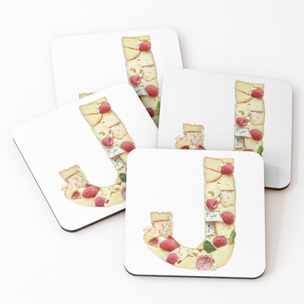 Item preview, Uppercase letter J font in Cheddar cheese style designed and sold by Jasava Shop.
