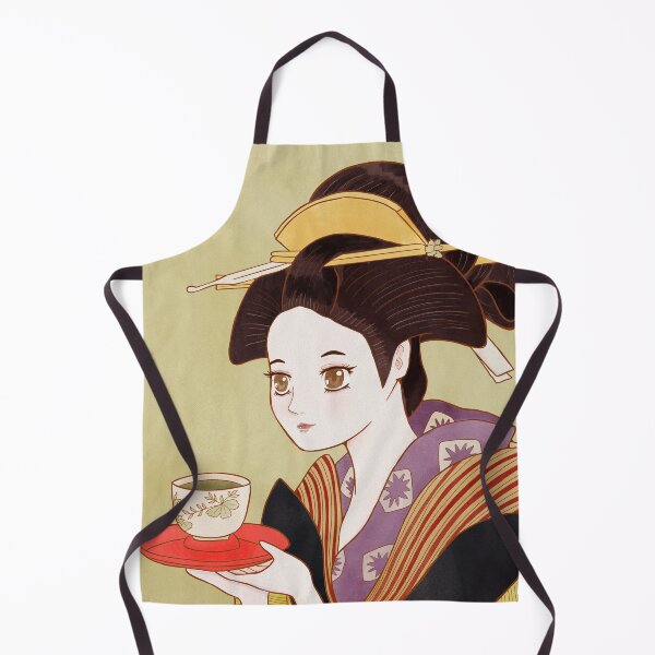 Item preview, Cute Japanese Edo Period woman anime style illustration designed and sold by MariOyama.