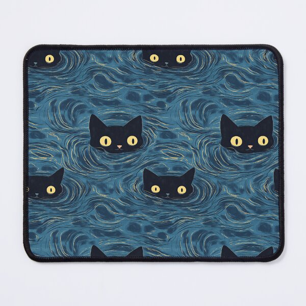 Item preview, Retro Black Cats Pattern designed and sold by RetroPrints.