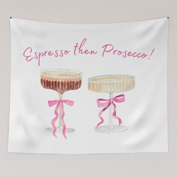 Item preview, Espresso then Prosecco Watercolor designed and sold by Magnolia Valley Art.