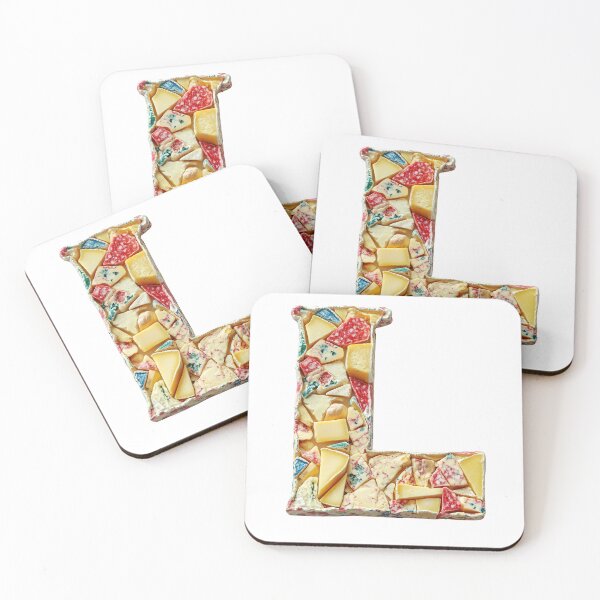 Item preview, Uppercase letter L font in Cheddar cheese style designed and sold by Jasava Shop.