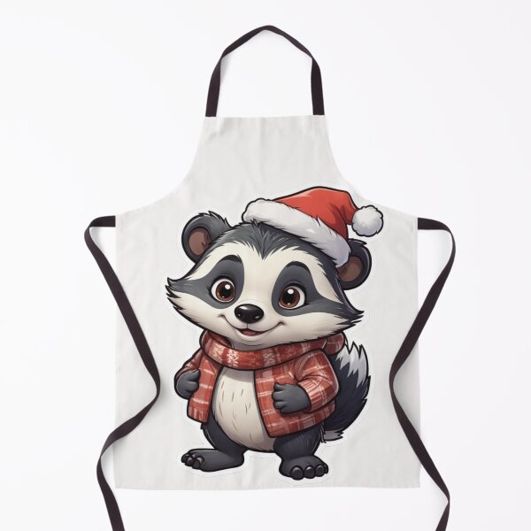 Item preview, Christmas Cartoon Badger designed and sold by Krieghorn.