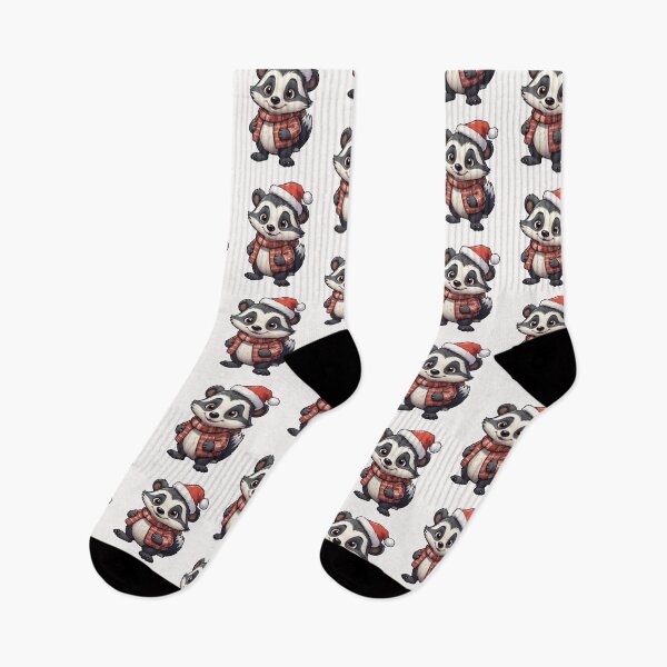 Item preview, Christmas Cartoon Badger designed and sold by Krieghorn.