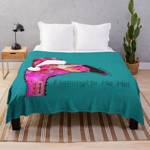 Item preview, FlamingoHo Ho Ho Holiday Art designed and sold by Sharon Cummings Art.