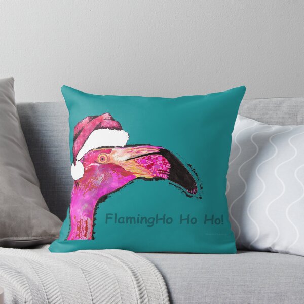 Item preview, FlamingoHo Ho Ho Holiday Art designed and sold by Sharon Cummings Art.