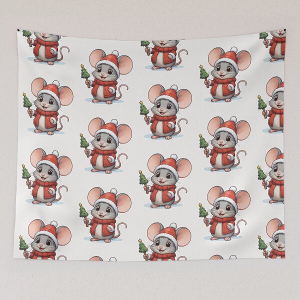 Item preview, Christmas Cartoon Mouse designed and sold by Krieghorn.
