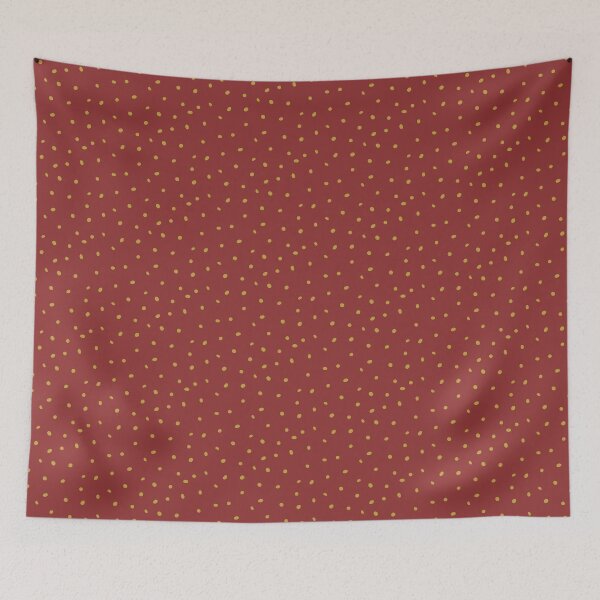 Aperçu de l'œuvre Motif à pois Whimsy Dots - Rubis + Safran créée et vendue par Irene Estelle.