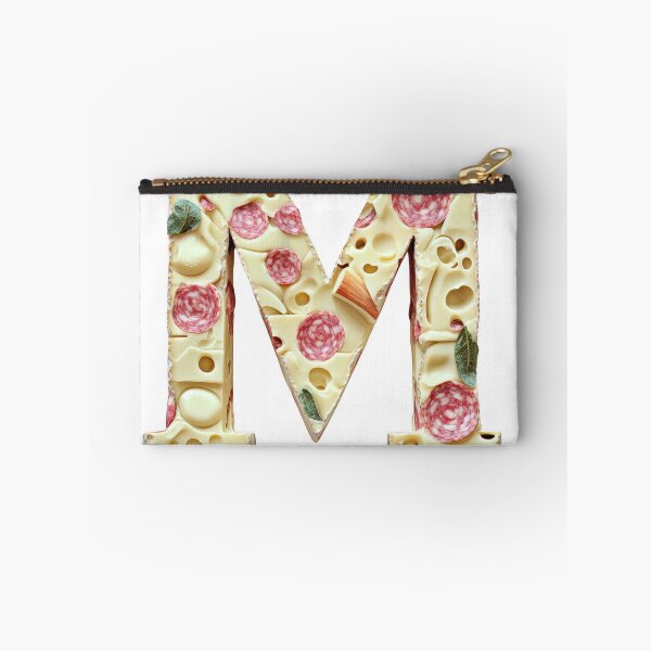Item preview, Uppercase letter M font in Cheddar cheese style designed and sold by Jasava Shop.