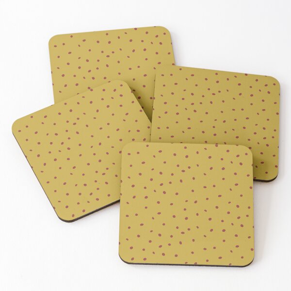 Item preview, Whimsy Dots Polka Dot Pattern - Saffron + Ruby designed and sold by Irene Estelle.
