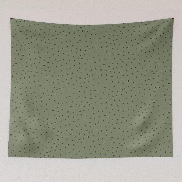 Item preview, Whimsy Dots Polka Dot Pattern - Sage + Pine designed and sold by Irene Estelle.
