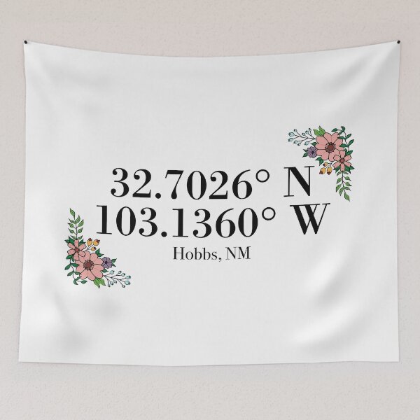 Item preview, Hobbs, NM Coordinates designed and sold by mynameisliana.