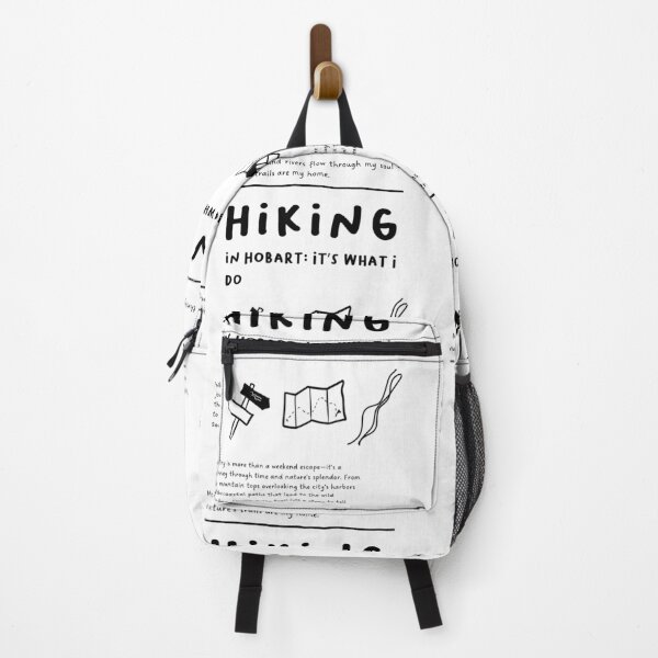 Item preview, Hiking in Hobart: It’s What I Do | Map and Road Sign Illustration designed and sold by RM-Journey.