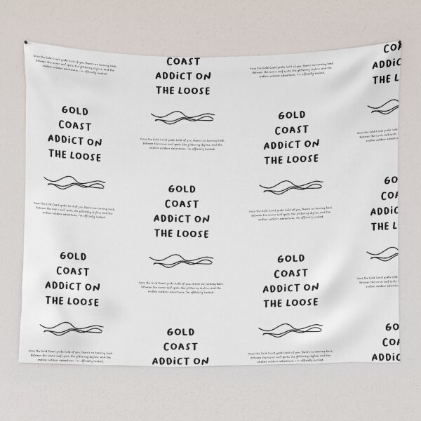 Item preview, Gold Coast Addict on the Loose | Minimalist Design | Handwritten Font designed and sold by RM-Journey.