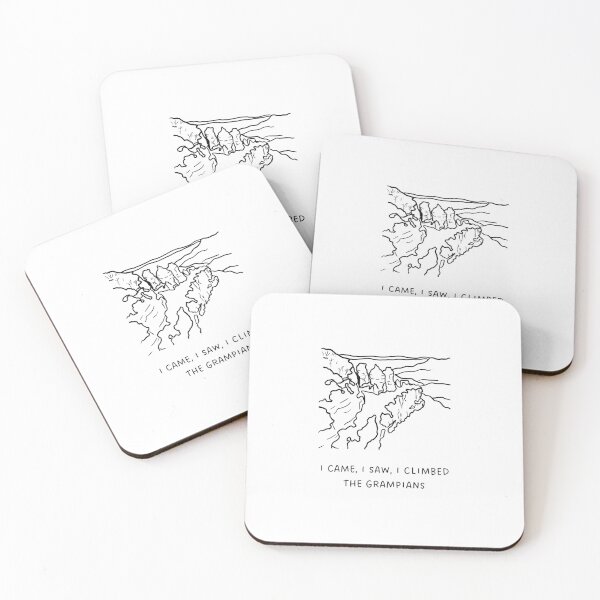 Item preview, I Came, I Saw, I Climbed the Grampians | Natural Scenery Illustration   designed and sold by RM-Journey.