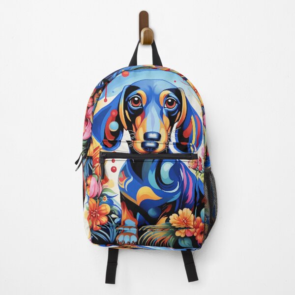 Item preview, Beautiful dachshund dog in a magical mysterious forest with colorful flowers. designed and sold by Natalia-Vlad.