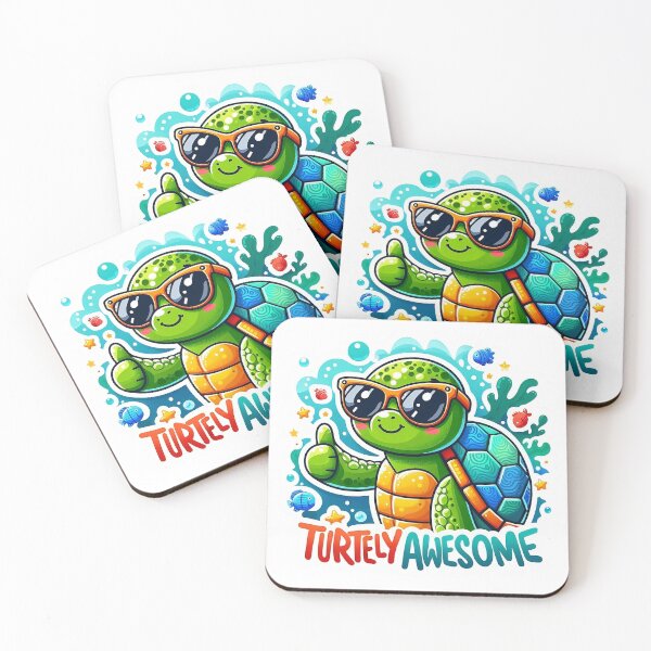 Item preview, Turtely Awesome - Cool Turtle with Sunglasses designed and sold by TheArtOfRanda.
