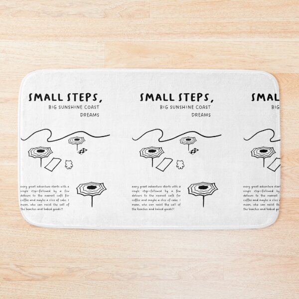Item preview, Small Steps, Big Sunshine Coast Dreams | Cute Beach Scenery Illustration designed and sold by RM-Journey.