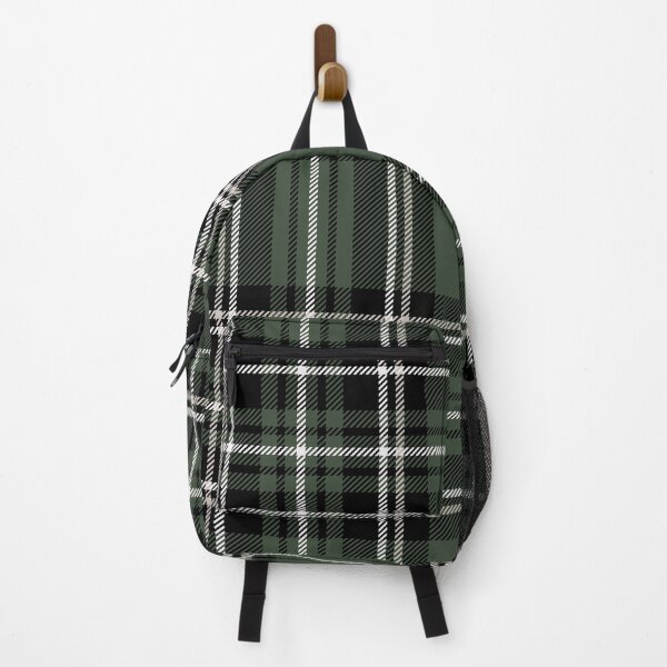 Item preview, Olive Green, Soft Ivory, and Black Big Tartan Pattern designed and sold by ModdiesColors.