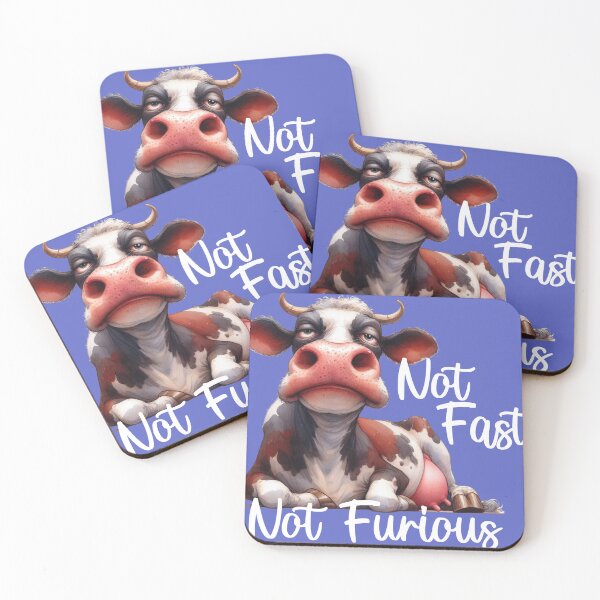 Item preview, Funny Cow, Not Fast, Not Furious designed and sold by BlackZebraArt.