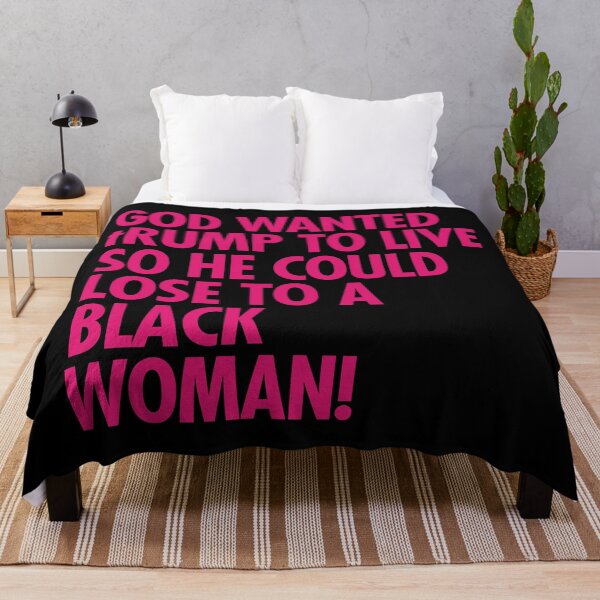 Item preview, God wanted trump to live so he could lose to a black woman designed and sold by Thelittlelord.