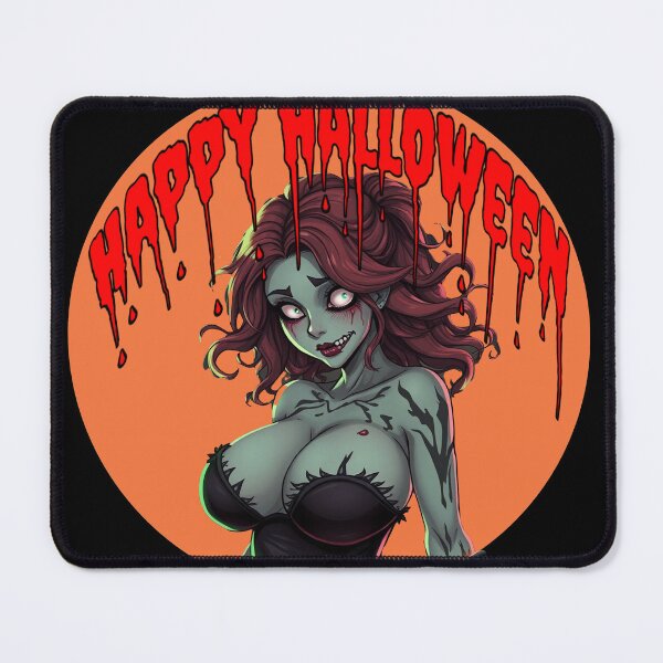 Item preview, Happy Halloween Cute Zombie Babe designed and sold by KnottyToons.