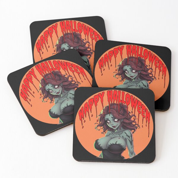 Item preview, Happy Halloween Cute Zombie Babe  designed and sold by KnottyToons.