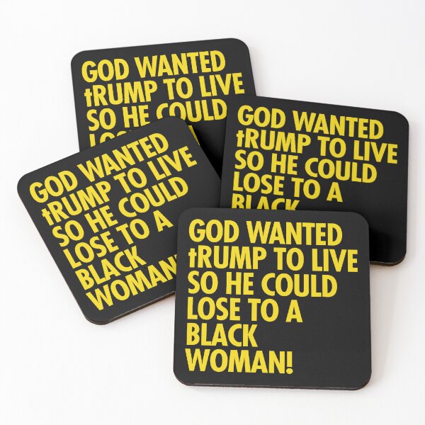 Item preview, God wanted trump to live so he could lose to a black woman designed and sold by Thelittlelord.