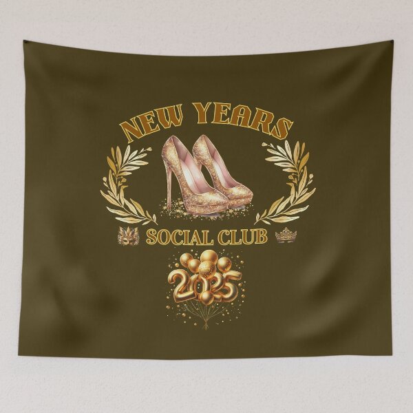 Item preview, Gold New Year's Social Club 2025 Celebration Design designed and sold by bAIryBarn.