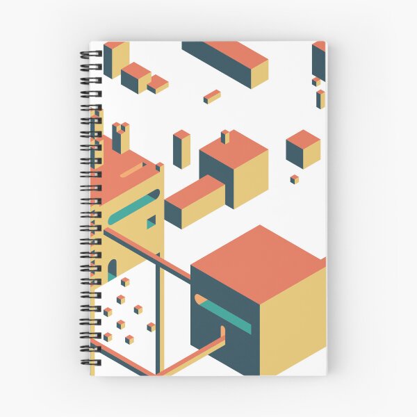 Item preview, isometric unfinished cube city place designed and sold by d-w-h design.
