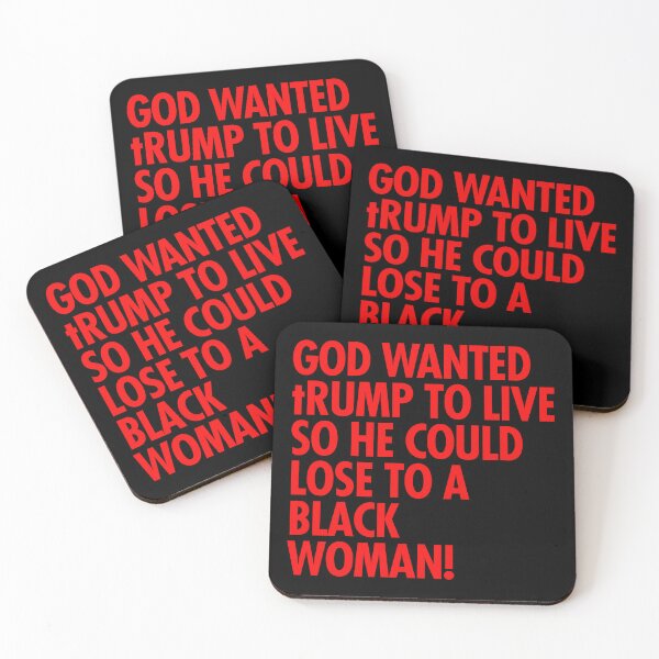 Item preview, God wanted trump to live so he could lose to a black woman designed and sold by Thelittlelord.