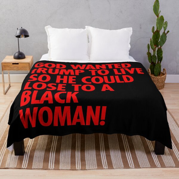 Item preview, God wanted trump to live so he could lose to a black woman designed and sold by Thelittlelord.