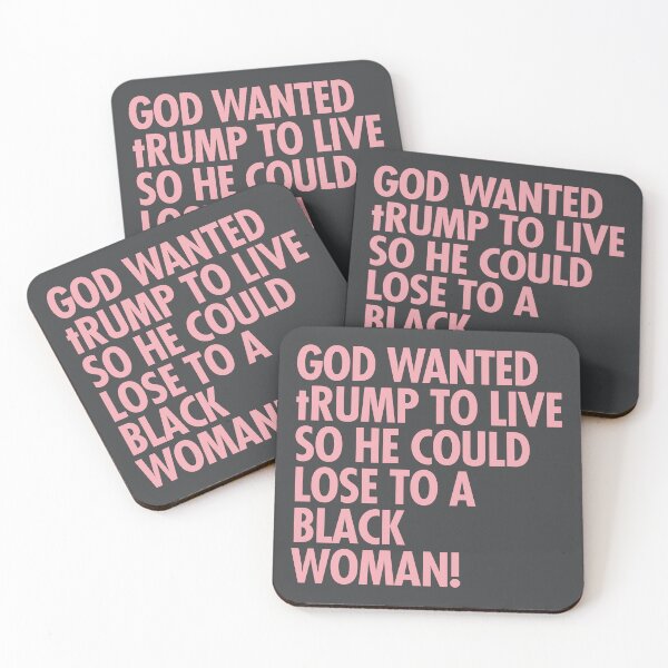 Item preview, God wanted trump to live so he could lose to a black woman designed and sold by Thelittlelord.