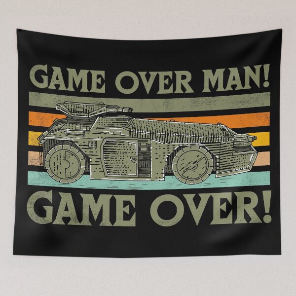 Item preview, Game Over Man, Game Over, aliens designed and sold by therocketman.