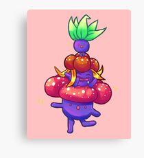 Pokemon Oddish Evolution Stack Canvas Print