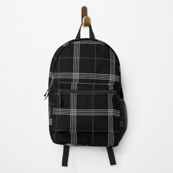 Item preview, Black and Bright White Tartan Pattern designed and sold by ModdiesColors.