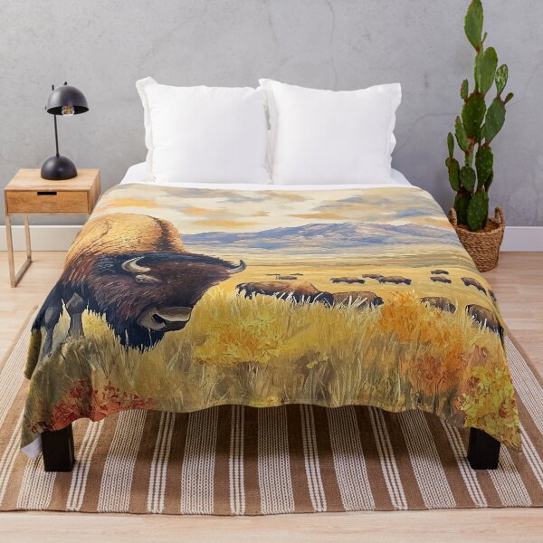 Item preview, Fall Bison Herd designed and sold by Laceyjae Digital Art.